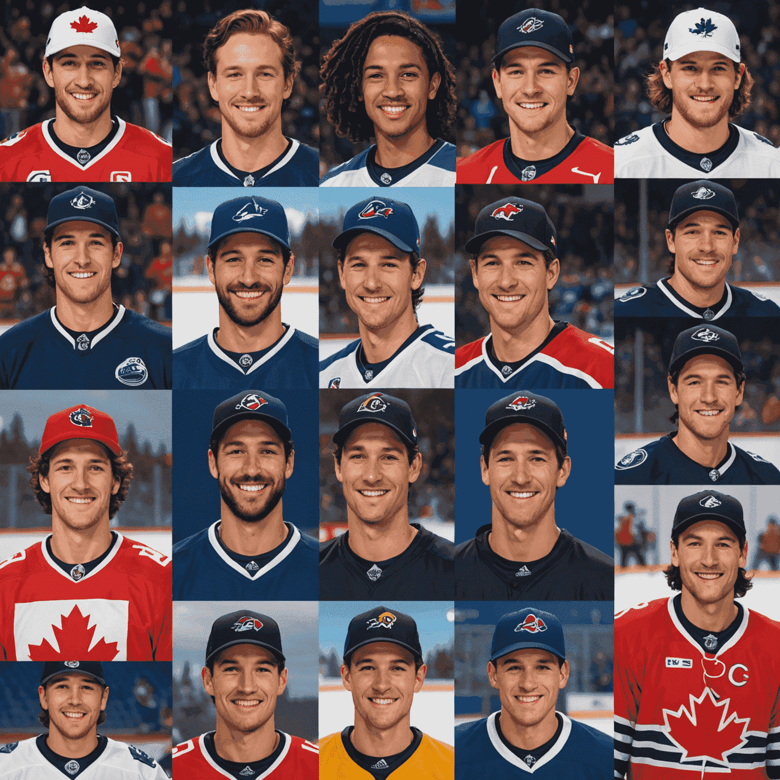Collage of smiling Canadian players' avatars from Northern Slots Club, showcasing diversity and community spirit